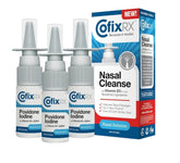 CofixRx Nasal Cleanse three-bottle kit ready for daily use and travel.