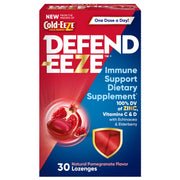 Cold-Eeze Defend-EEZE lozenges bottle front view for daily immune support.