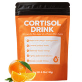 COLEPSW Cortisol Drink Powder bottle on a kitchen counter promoting relaxed focus