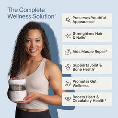 Colla Vita grass-fed sourcing label highlighting hormone-free non-GMO ingredients