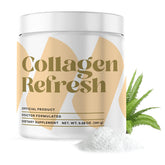 Collagen Refresh tub front showing premium powder for daily beauty support.