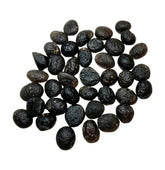 Colombianite Stone of Lightning close-up view shows translucent core for meditation focus