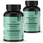 ColonBroom 15-day cleanse packaging shows an easy daily routine for gentle detox.