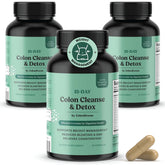 ColonBroom bottle front showing the 15-day cleanse packaging for digestive support.
