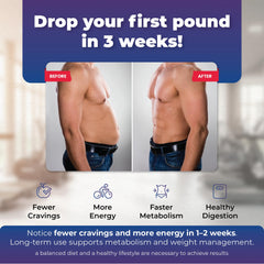 Closeup of ColonBroom GLP-1 capsules emphasizing convenient weight management.