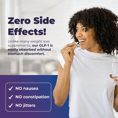 ColonBroom GLP-1 capsules in hand for easy daily use.