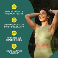 ColonBroom Omega-3 lemon-flavored softgels ready to take with meals.