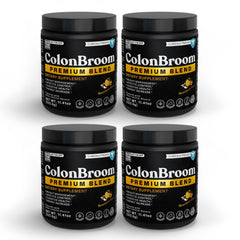 ColonBroom strawberry powder bottle for easy daily fiber intake.