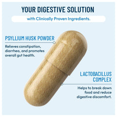 Colopril ginger root and psyllium image emphasizes natural gut nourishment.
