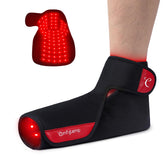 Comfytemp foot wrap front view shows compact 5000mAh design for on-the-go therapy.