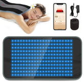 Comfytemp red and blue light therapy pad shown from the front for targeted use