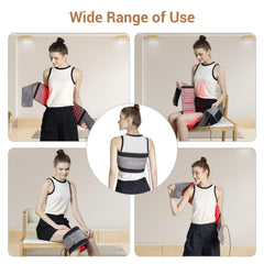 Comfytemp red light therapy belt side view highlighting flexible wrap for body coverage