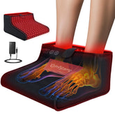 Comfytemp red light therapy feet wrap front view showing 360 LEDs and 43W power