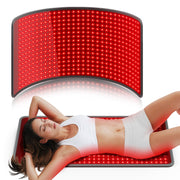 Comfytemp red light therapy mat provides full back coverage for versatile at-home sessions.