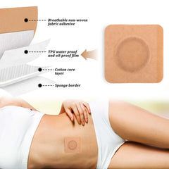 COMNICO cotton core provides absorbent contact with skin and reduced leakage.