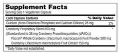 Compatible with Nature Cranberry 650 mg bottle offers a 140-day supply for busy schedules.