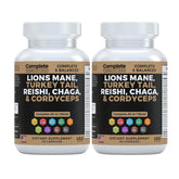 Complete Formulations mushroom blend bottle front for daily wellness routine