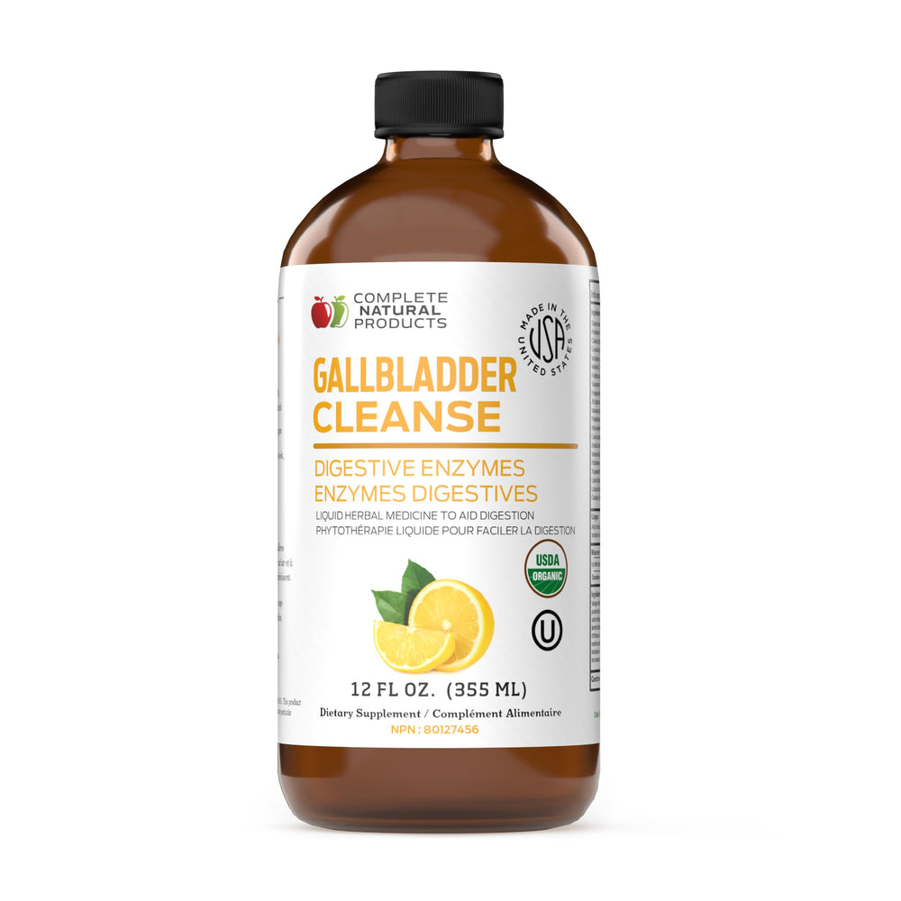 Complete Natural Gallbladder Complete bottle being poured for daily digestive comfort