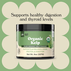 Complete Natural Organic Kelp Powder packaging front – clean label and freshness.
