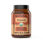 Complete Natural Products cúrcuma 600 mg, bote de vidrio para uso diario