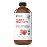 Complete Natural Products Kidney Complete: etiqueta con ingredientes naturales para desintoxicación suave.