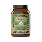 Complete Natural Products Organic Inulin Capsules 520mg bottle highlights easy daily fiber integration.