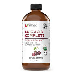 Complete Natural Products Uric Acid Complete bottle with liquid formula for daily cleansing support