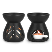 ComSaf essential oil burner with ceramic patterns creates a warm ambiance