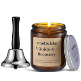 Conelist bell and candle recovery set on bedside table for quick assistance