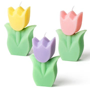 COcnny tulip pink candle set adds cozy spring ambiance and fresh scent