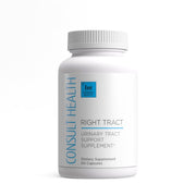 Consult Beaute Right Tract bottle front with PACran capsules supporting urinary tract health