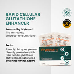 CONTINUAL - G daily-use pack illustrates convenient wellness routine.