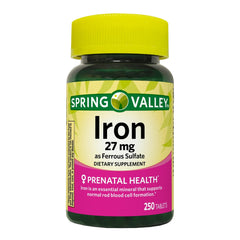 Convergence Iron tablets 27 mg bottle for daily iron support with meals.