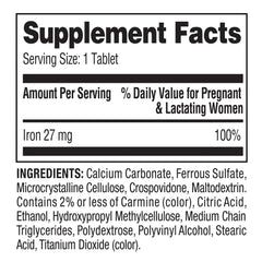 Convergence iron tablets in hand illustrating a small daily dose.