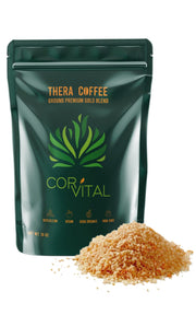 Cor-Vital coffee enema bottle showcasing therapy roast for detox support