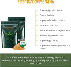 Cor-Vital organic enema coffee USDA-certified for pure, mold-free use