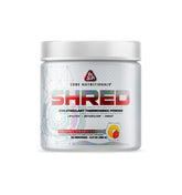 Core Nutritionals Platinum Shred bottle pour shows non-stimulant support.
