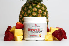 Core Nutritionals Platinum Shred scoop dispensing for precise daily dosing.
