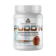Core Nutritionals Pudd'n Rocky Road bowl with velvety texture and 20 g protein.