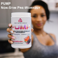 Core Nutritionals Pump flavor sour candy closeup promotes refreshing pre-workout ritual.