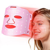 Coroever red light face mask front view with full-face LED panels for home skincare.