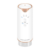 Corotue plug-in diffuser mounted on a wall outlet for cozy living room aroma.