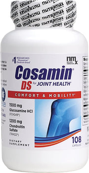 Cosamin DS bottle front view showing joint support supplement for mobility.