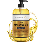 Cosmetasa Anti Cellulite Massage Oil bottle showing a hydrating formula