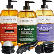 Cosmetasa lavender oil bottle for relaxation and mood uplift.