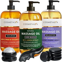 Cosmetasa lavender oil bottle for relaxation and mood uplift.