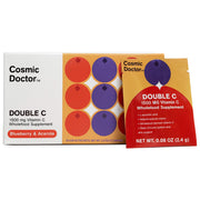 Cosmic Doctor Double C packet front, convenient daily vitamin C packaging.