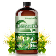CosmicVeil Honeysuckle Essential Oil 16oz bottle for DIY projects and diffusion.