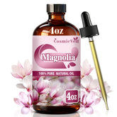 CosmicVeil Magnolia essential oil bottle with dropper for precise, mess-free diffusion