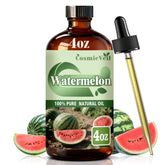 CosmicVeil Watermelon essential oil bottle with dropper for mess-free dosing and easy use.